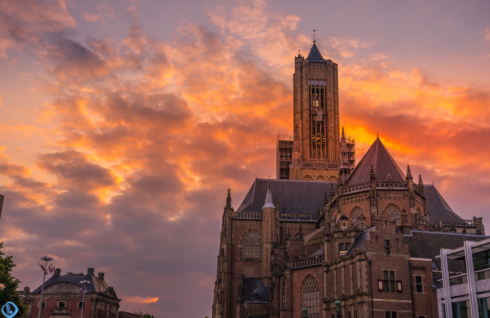 美醉了荷兰阿纳姆的晚霞