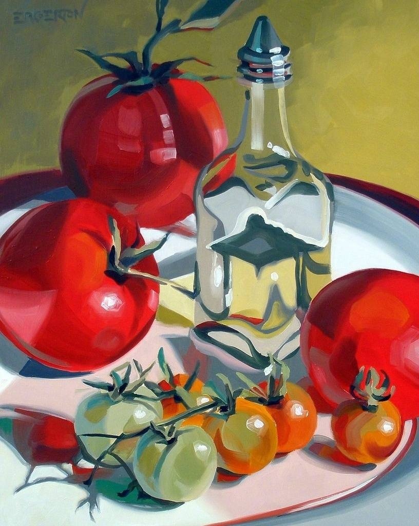 水果静物绘画作品 来自画家leigh-anne eagerton