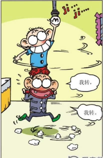 爆笑校园:呆头骑在爸爸肩膀上换灯泡,结果爸爸转晕了