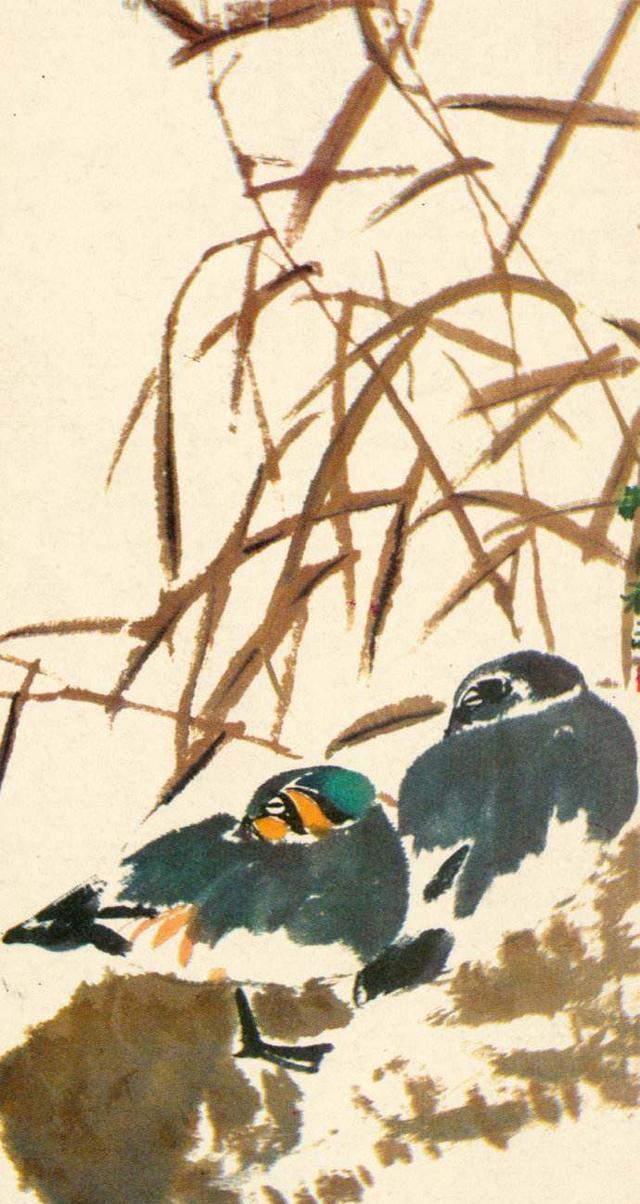 现代著名花鸟写意画家来楚生,精品国画作品欣赏!