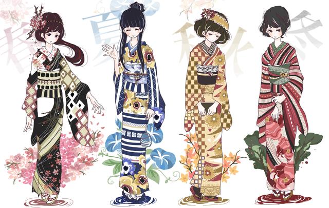 美轮美奂,看动漫画师如何将春夏秋冬藏于一幅画中