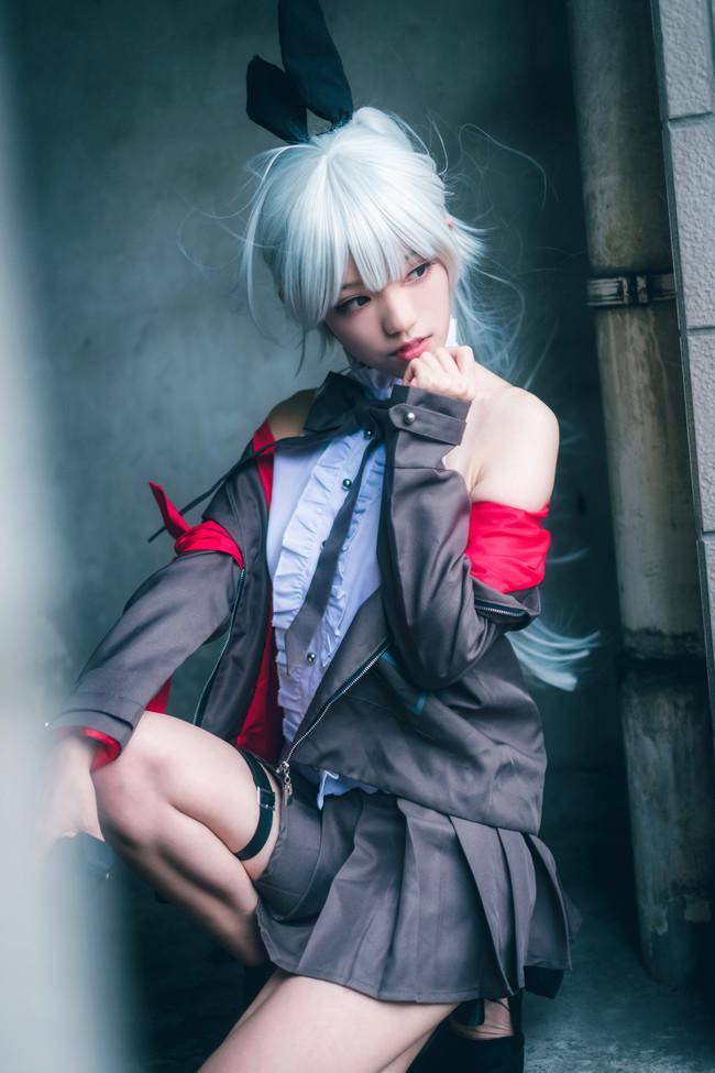 美少女cos少女前线fn57小姐姐好可爱装扮兔女郎