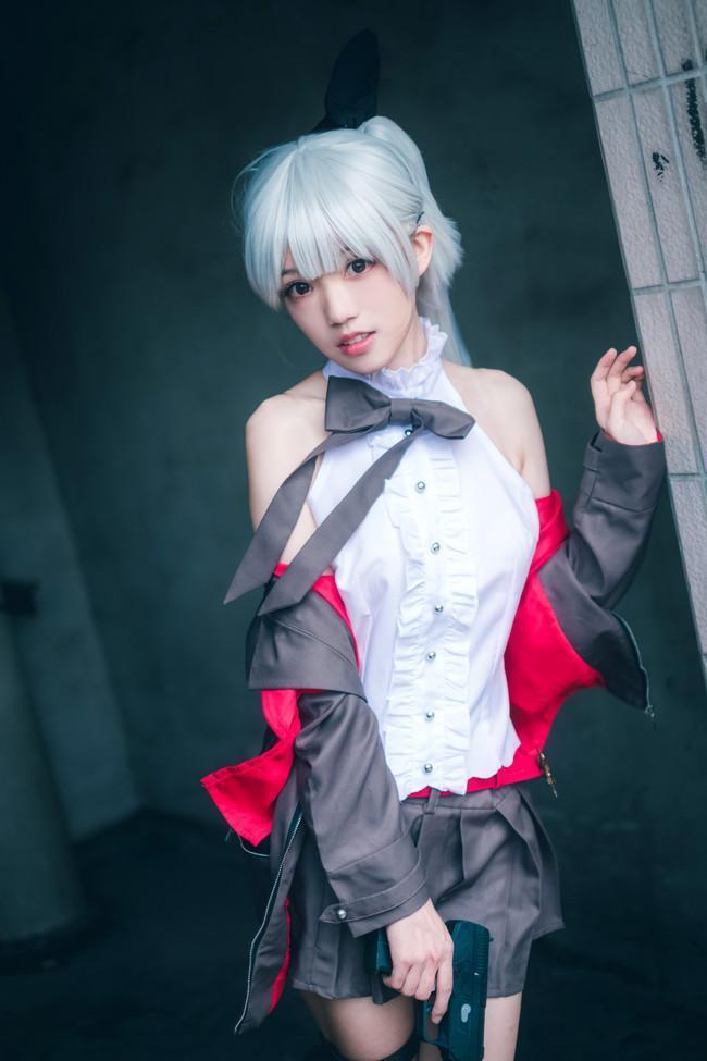 美少女cos少女前线fn57小姐姐好可爱装扮兔女郎