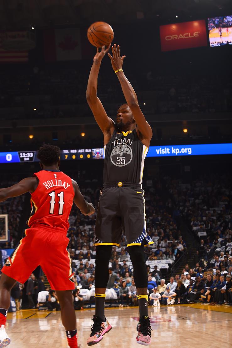 kd单节狂轰19分 无解单挑生吃浓眉