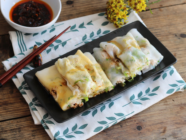 双味卷肠粉早餐的做法|肠粉|早餐|猪肉_新浪新闻