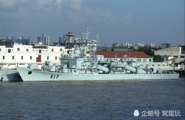 舷号517南平舰517 南平号,053h型(江湖i级)导弹护卫舰.