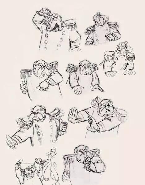 迪士尼的动画手稿经典宝贵