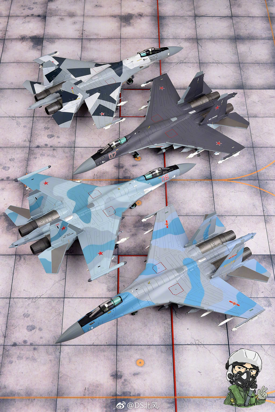 ha5704俄罗斯空天军"茄子"涂装日前到手,终于可以摆个苏35家族大团圆