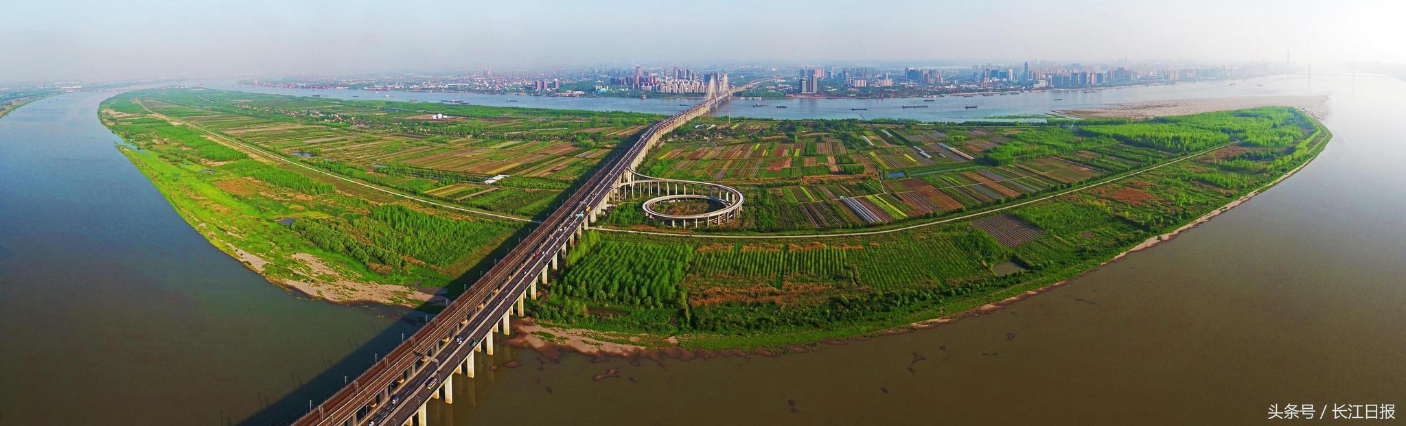 美全景漫游从空中俯瞰长江主轴的日与夜