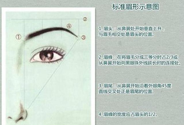 step3:上扬眉眉峰有棱角但弧度不大,但整个眉毛向上倾斜