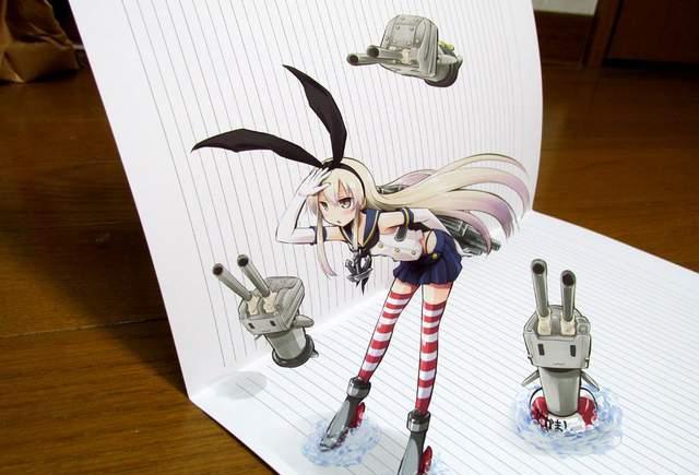 超厉害的动漫3d立体画,感觉二次元人物都活生生的走出来了