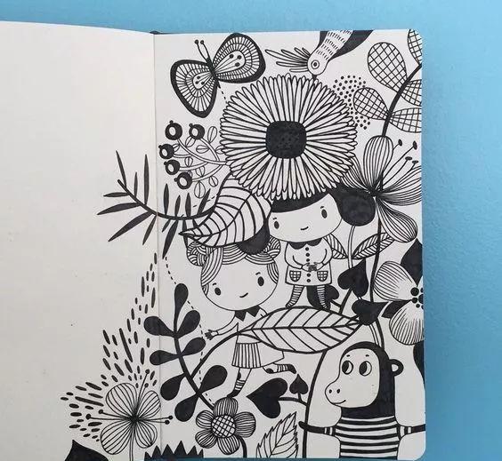 手帐主题页点缀素材没事慢慢画