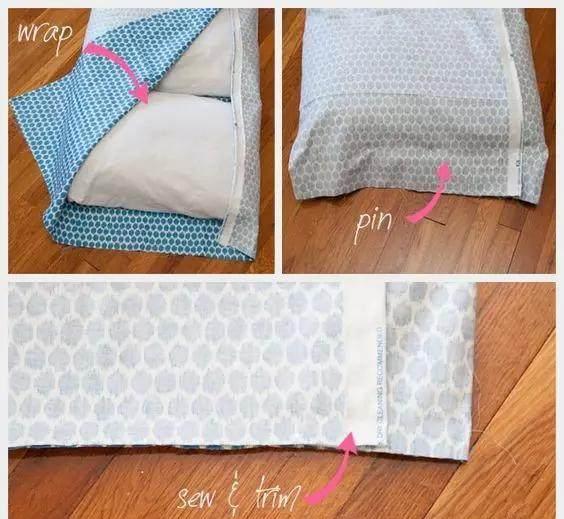 枕芯做隔条的方法图解图片
