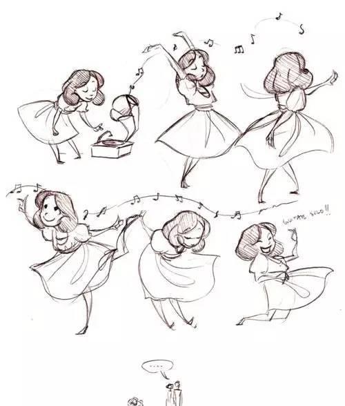 迪士尼的动画手稿经典宝贵