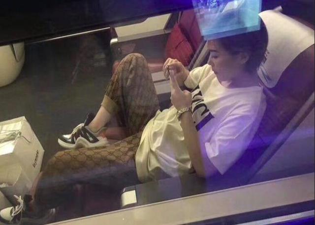 王菲坐高铁被拍, 一个小动作让人看不下去, 网友: 这叫"天后"?