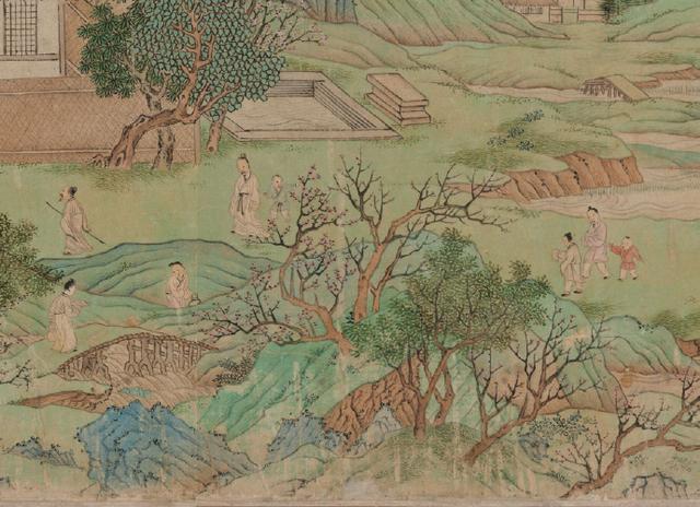 中国画仇英桃源图卷全卷