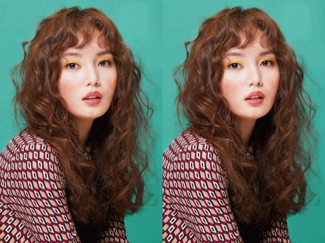 女明星柳岩的小卷烫发火了跟着剪一起变美