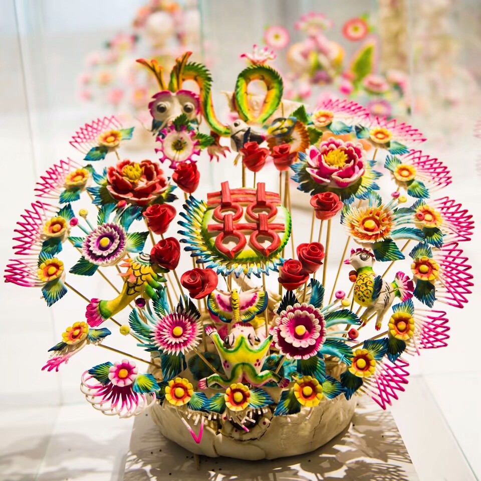 非物质文化遗产渭北面花花开生两面素心安流年