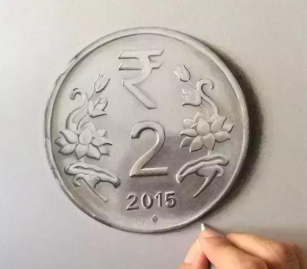 sushil rane)创作了一系列描绘日常物品的超写实立体画,图中所画物品