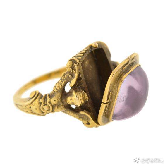 欧洲古董毒药戒指