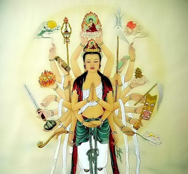 佛教的观音菩萨在道教里叫准提道人,看过封神演义没有?