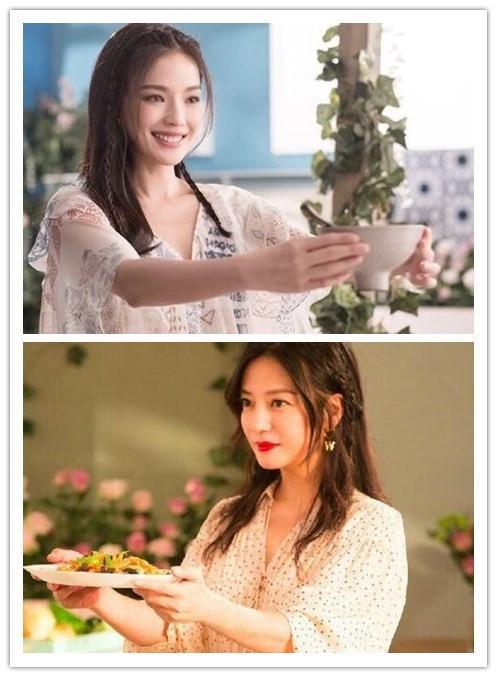 赵薇和舒淇"撞衫,撞头,撞pose",《中餐厅》海报"搞事情"?