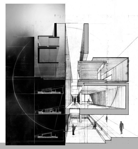 建筑剖透视表现