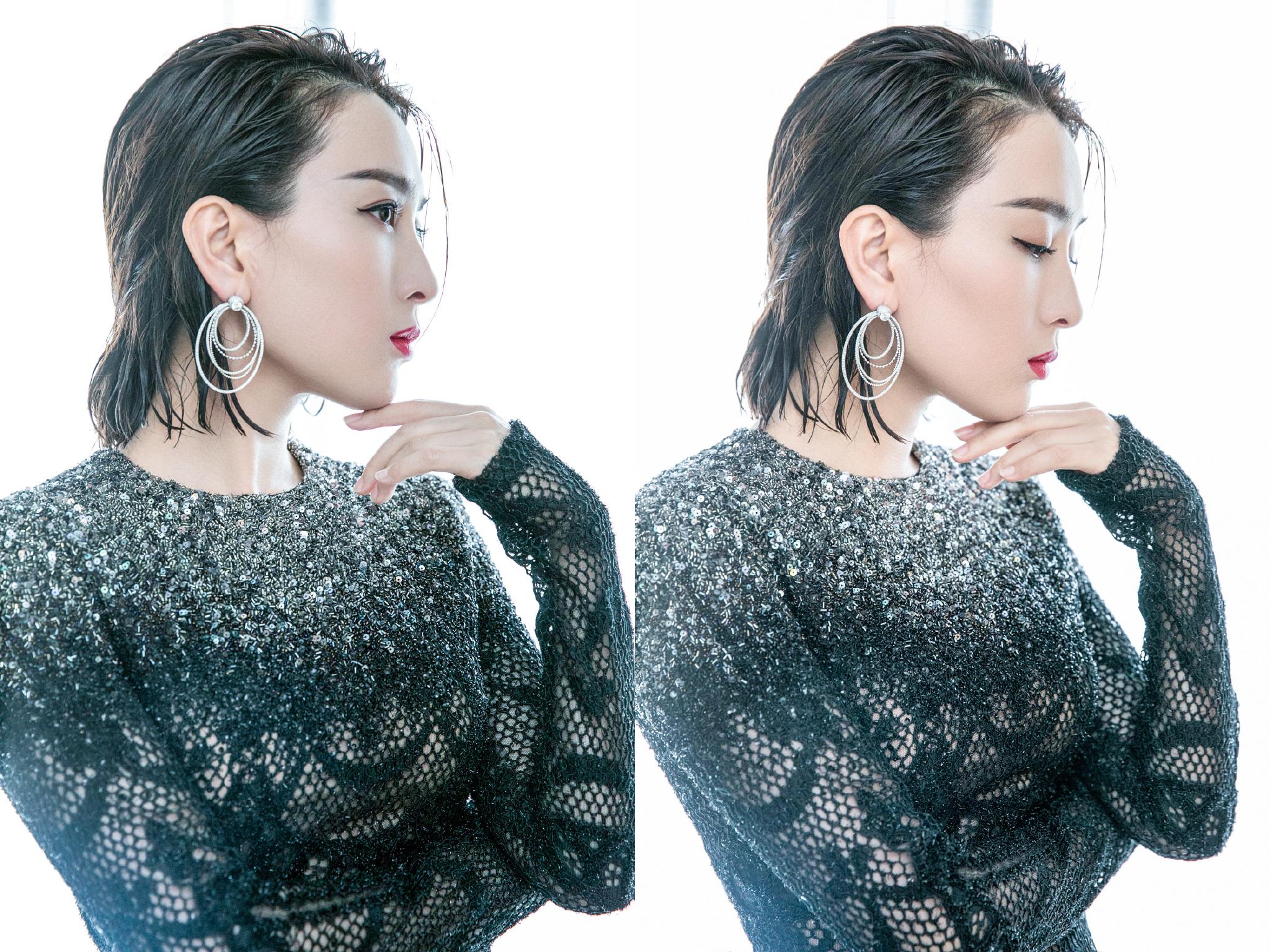 36岁马苏三度亮相戛纳红毯,油头搭配黑色长裙,总算穿对了!