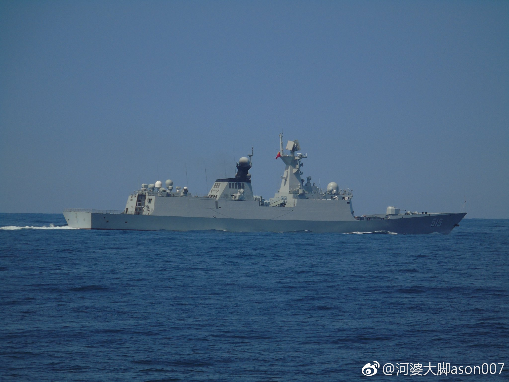 中国海军滨州号(515)护卫舰将参加于本周末举行的德国基尔周