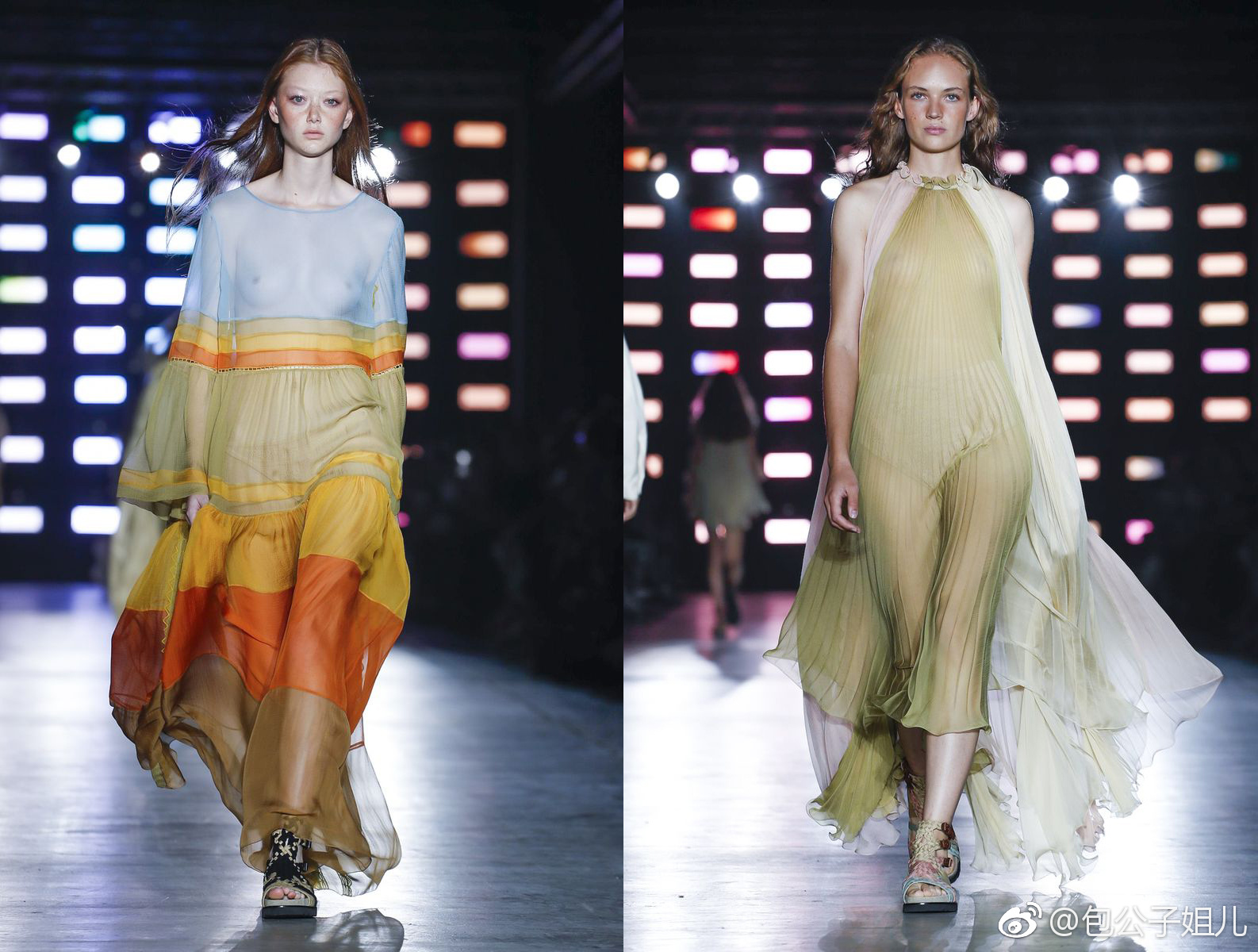 albertaferrettiss2019时装秀户外工装和飘逸雪纺齐上阵