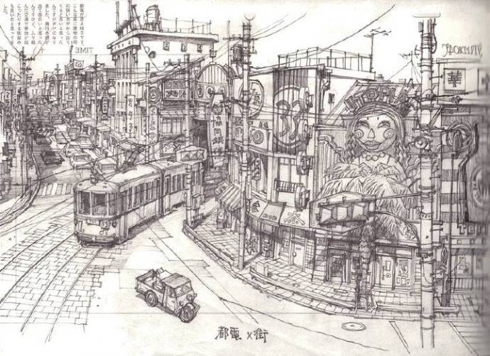 电影动画恶童中的部分分镜草稿细节丰富充满生活感