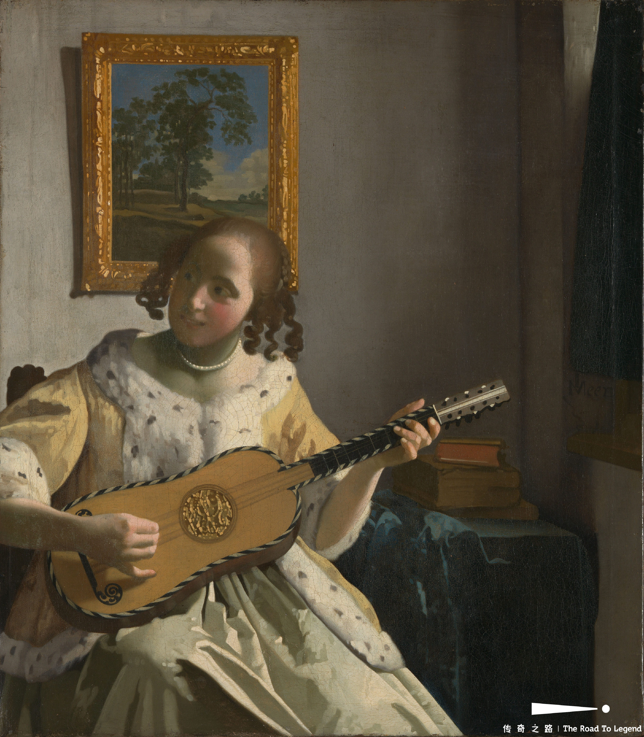 荷兰优秀的风俗画家,被看作"荷兰小画派"的代表画家:维米尔