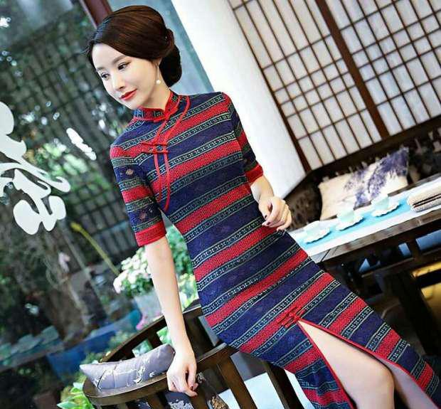 正开叉旗袍, 修炼万种风情, 做时尚魅力女人