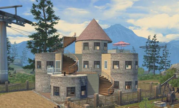 明日之后:建筑"鬼才" 肝了2天建了豪华别墅 有的取存得跑酷