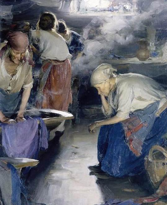 是夏尔丹早期的风俗画作品之一,与他的另外一件作品《打水妇女》成对