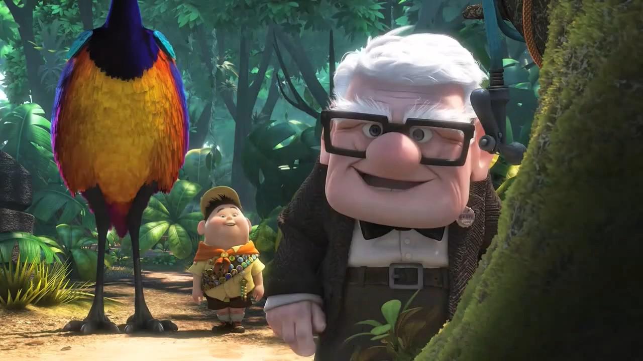 飞屋环游记:小孩在丛林中发现大鹅吓坏老人,这个鹅也太好看了