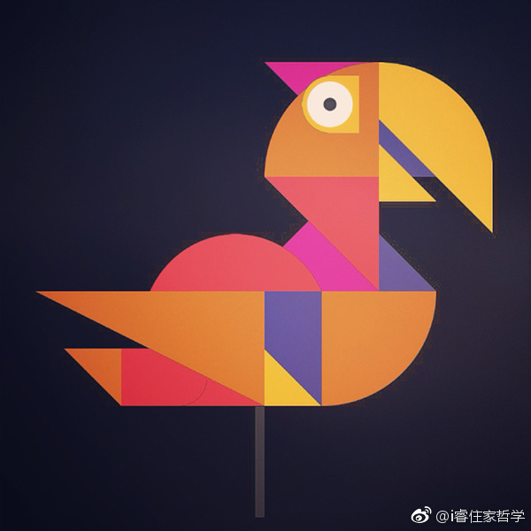 用一款几何拼图软件绘制出的几何动物图,非常有趣!|拼图|动物|软件_新