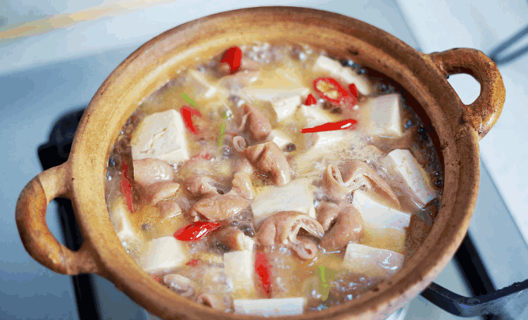 大肠顿豆腐最特别的吃法