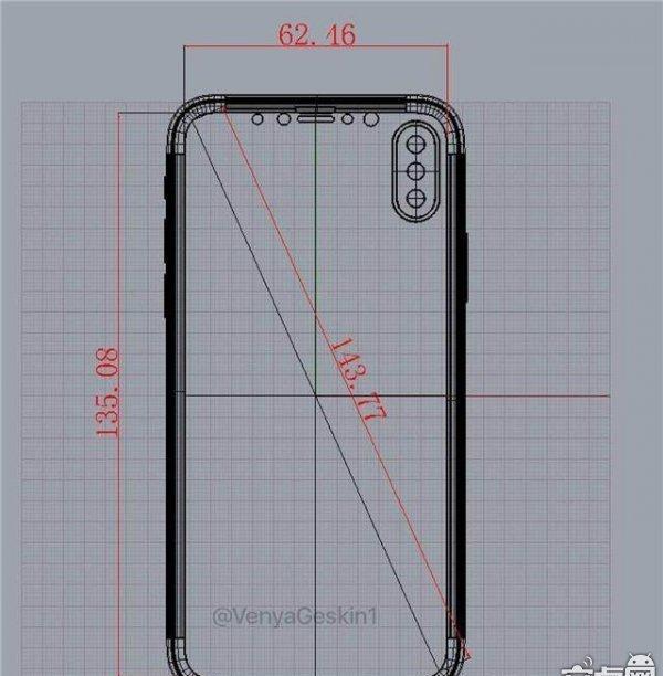 iphone8精细尺寸图曝出566英寸屏有史以来最大