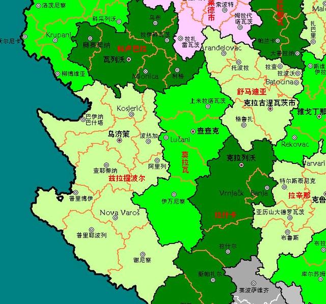 被肢解后的塞尔维亚高清地图|科索沃|塞尔维亚|贝尔格莱德_新浪新闻