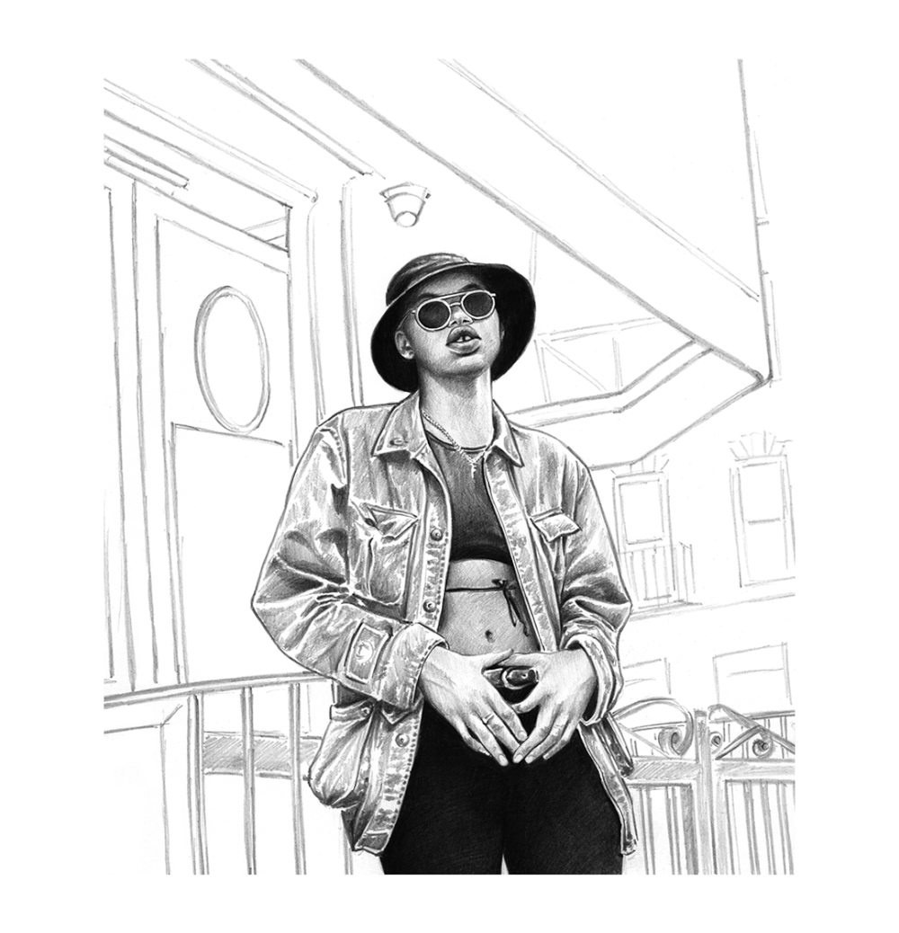 伦敦插画家 t.s abe 分享了她最新的铅笔素描