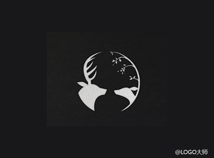 一组以鹿为元素的灵感logo设计欣赏
