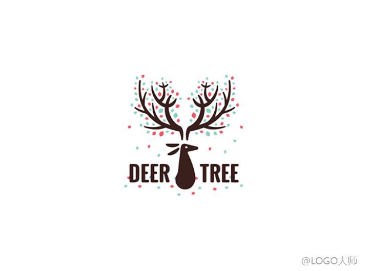 一组以鹿为元素的灵感LOGO设计欣赏