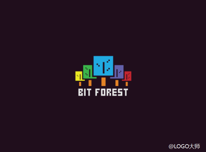 一组像素logo设计合集
