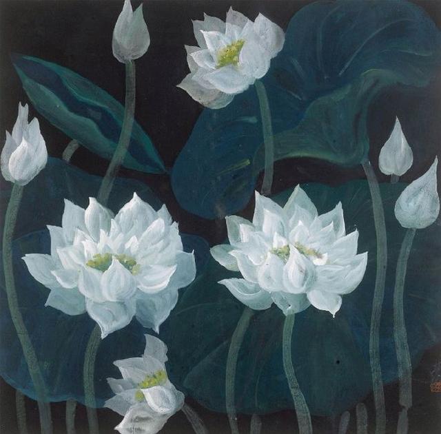 国画大师林风眠的10幅莲花图,太美了看不厌!