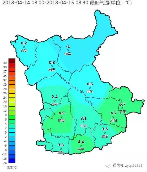 5℃   全市最低旬邑县-1