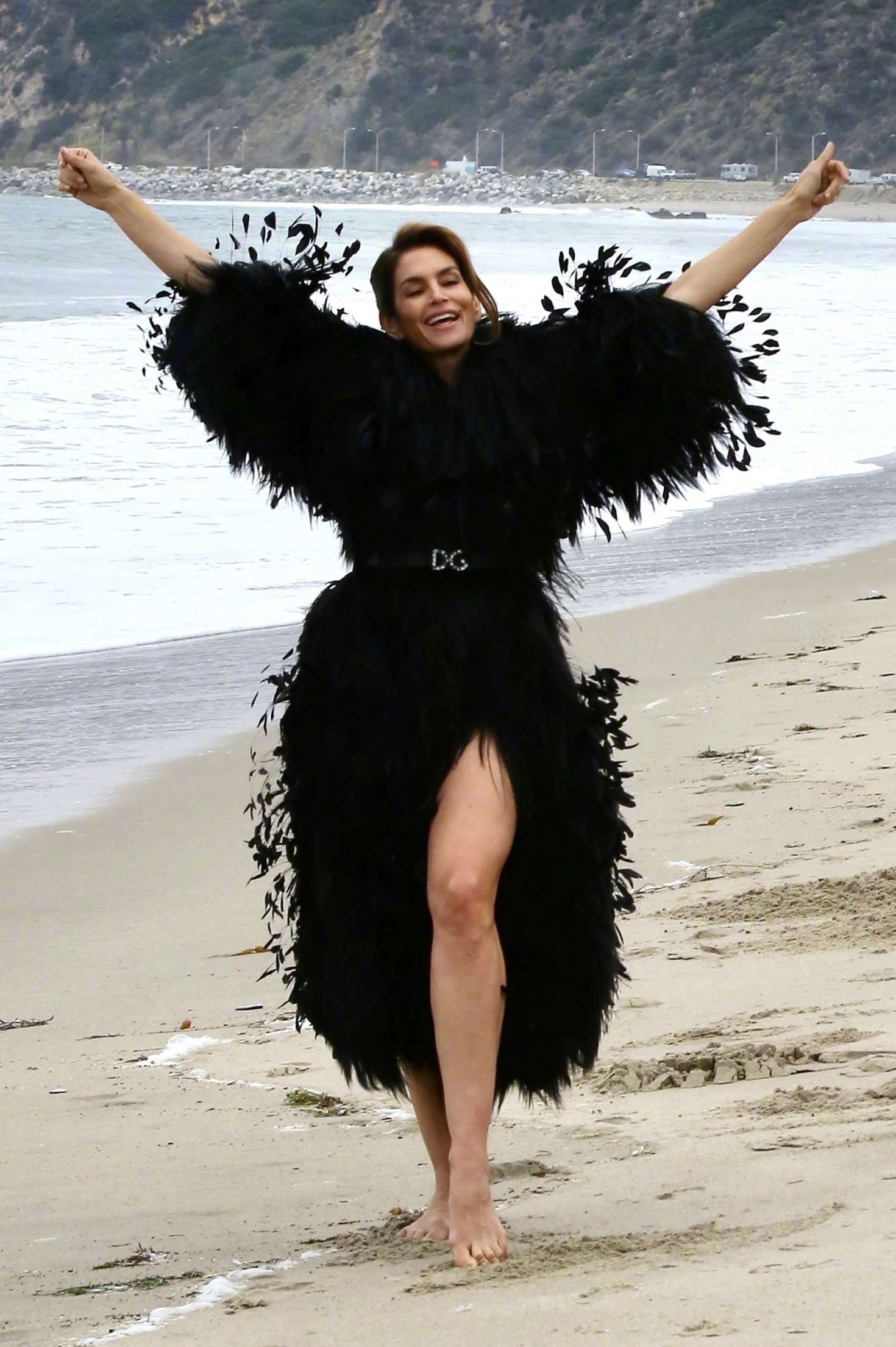 传奇超模辛迪克劳馥cindycrawford在malibu拍摄大片的花絮