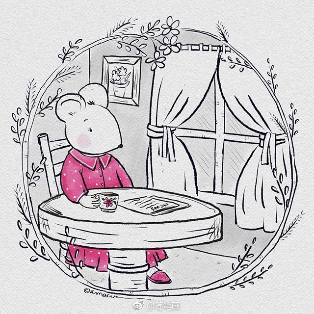 简单上色的童趣小插画~ (by:alexandras_illos)