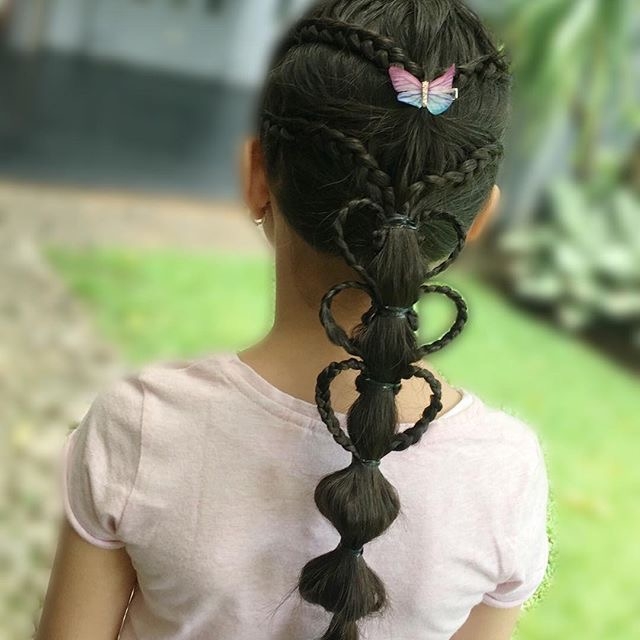 几款简单可爱的儿童编发发型发量少的小女孩编了也漂亮