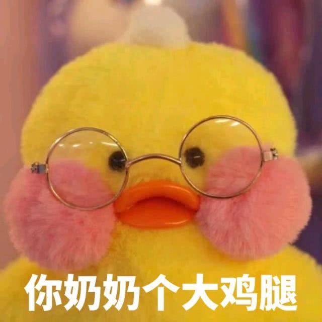 玻尿酸鸭表情包今天也是精致的鸭鸭